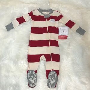 Burts Bees Rugby Stripe holiday pajama